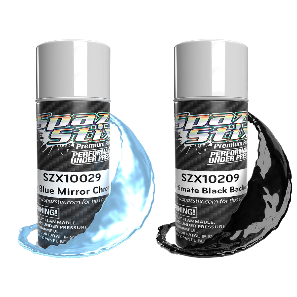 Sky Blue Mirror Chrome Aerosol Bundle – Spaz Stix by HRP