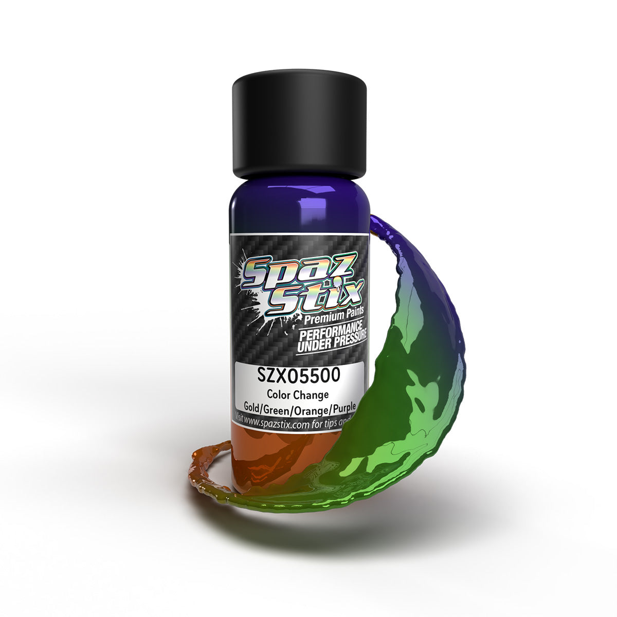 COLOR CHANGING PAINT GOLD / GREEN / ORANGE / PURPLE 2OZ – Spaz Stix by HRP