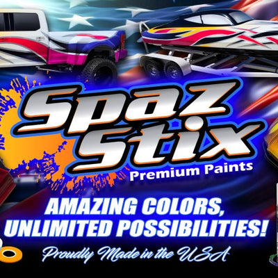 Spaz Stix - 24" x 48" SPAZ STIX LOGO BANNER.  SHARP AND CLEAN FOR IN-STORE AND TRACK DISPLAY