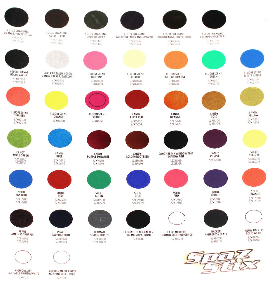 SZXCOLORCARD-Paint-Color-Identification